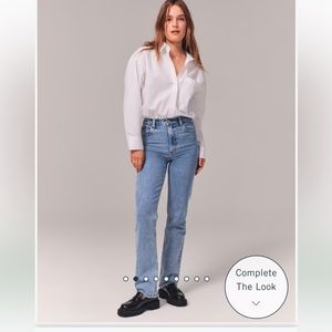 New with Tags ! Abercrombie 90s straight ultra high rise